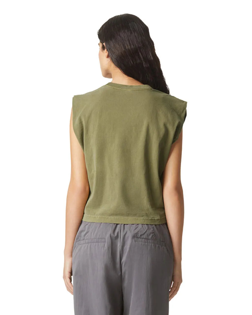 Heavyweight Cotton Women's Garment Dyed Muscle T-Shirt