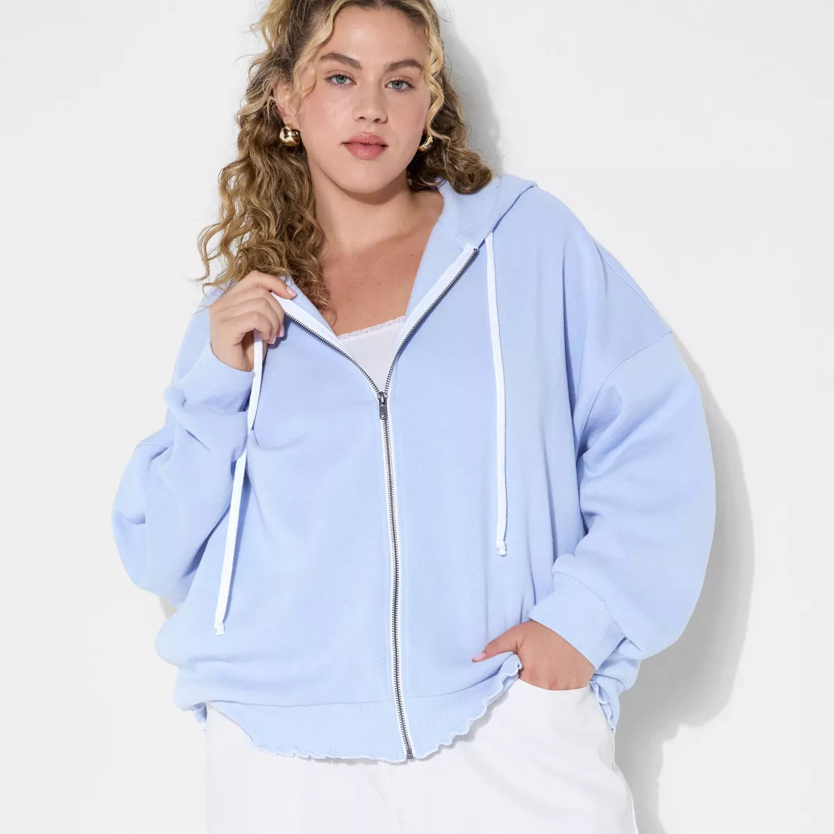 Merrow Edge Hooded Zip-Up Sweatshirt